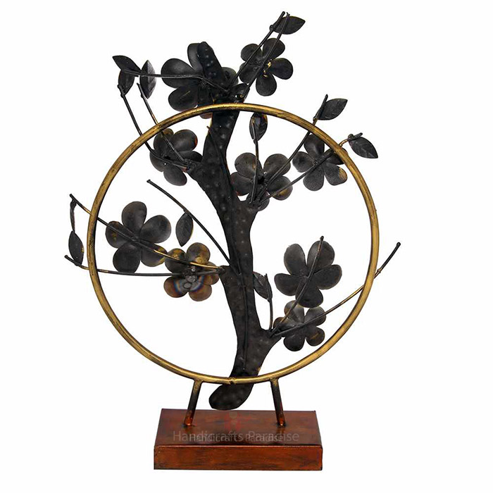 Handicrafts Paradise Wrought Iron Tree Branch with Flowers Showpiece for Home decor, 21 inch - Image 5