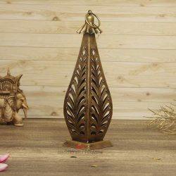 Handicrafts Paradise Wrought Iron Decorative Lantern Tealight Holder for Home decor, 15.5 inch