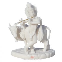 Handicrafts Paradise Krishna with Cow WM15054
