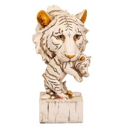 Handicrafts Paradise Tiger Carrying a Cub in Mouth Symbolic of Love 9 inch